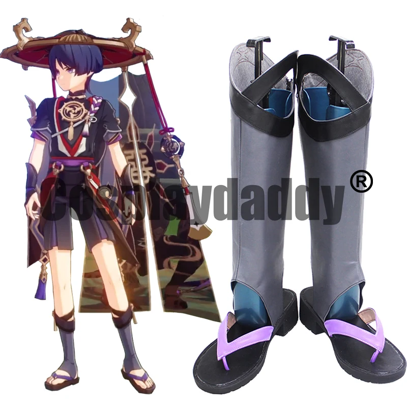 Genshin Impact 6th of the Eleven Fatui Harbingers Balladeer Scaramouche Kunikuzushi Cosplay Shoes Thong Sandals Boots X002
Genshin Impact 6th of the Eleven Fatui Harbingers Balladeer Scaramouche Kunikuzushi Cosplay Shoes Thong Sandals Boots X002