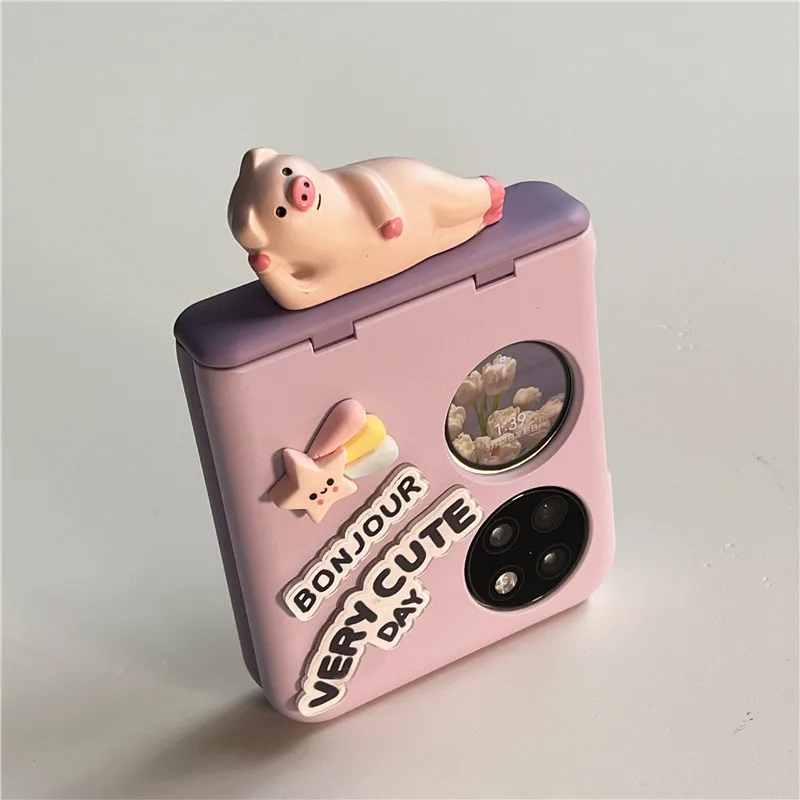 For Huawei P50 Pocket Case Original Custom Made Cartoon Lazy Pig Cover for Huawei P50 Pocket Case Folding Case for P50 Pocket
For Huawei P50 Pocket Case Original Custom Made Cartoon Lazy Pig Cover for Huawei P50 Pocket Case Folding Case for P50 Pocket