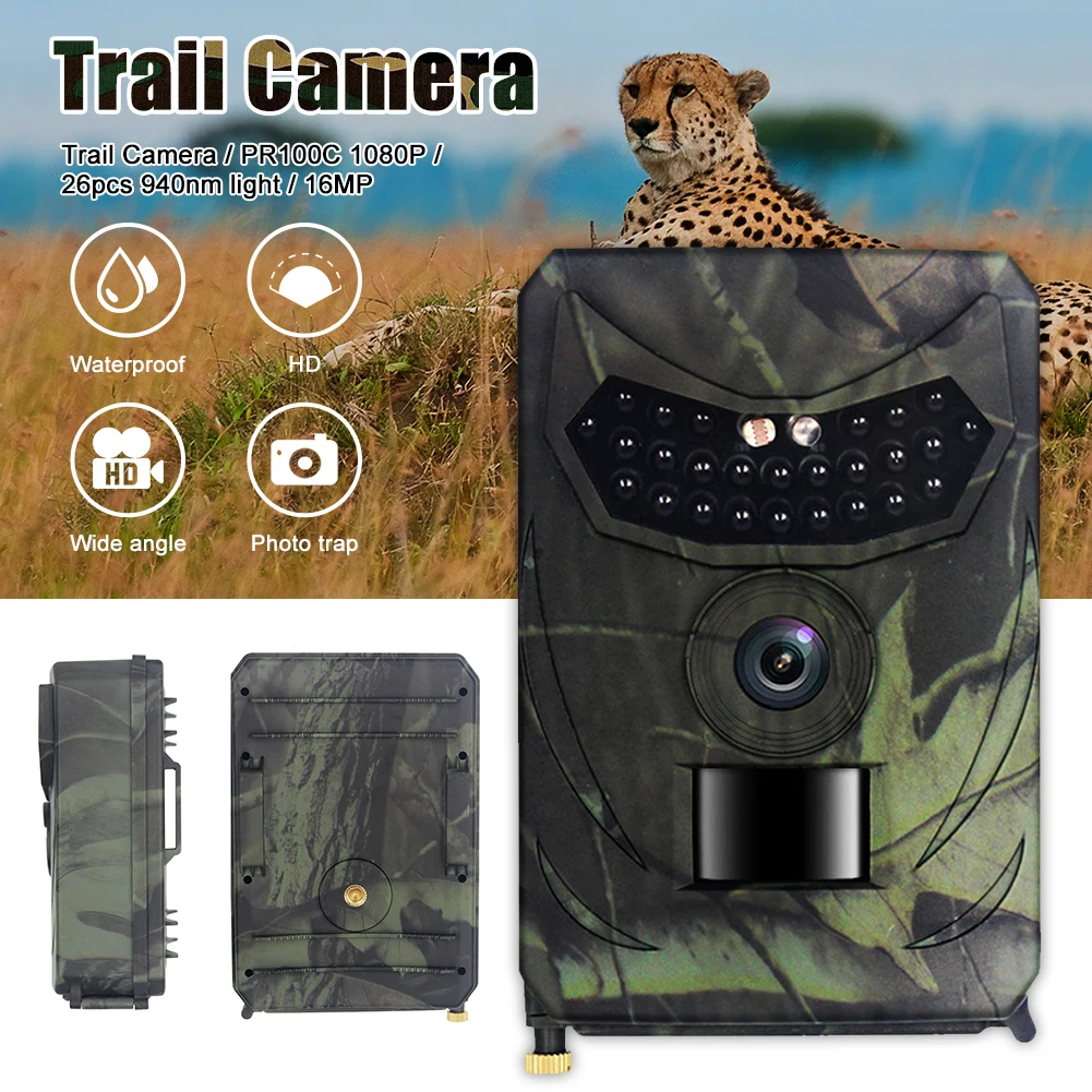Mini Hunting Trail Camera 12MP 1080P with Motion Sensor Night Vision 120° Wide Angle Hunt Camera Waterproof Monitoring Tracking
Mini Hunting Trail Camera 12MP 1080P with Motion Sensor Night Vision 120° Wide Angle Hunt Camera Waterproof Monitoring Tracking