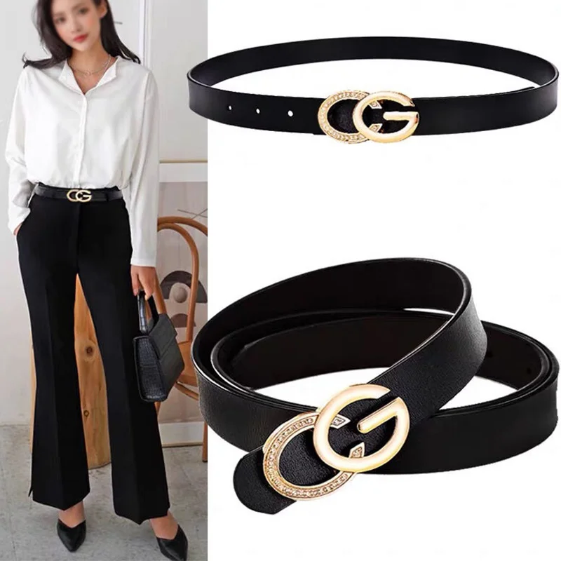 Luxury Brand Pu Leather Belt For Women Designer Metal Buckle Waist Strap Female Trouser Jeans Dress Decorative Waistband
Luxury Brand Pu Leather Belt For Women Designer Metal Buckle Waist Strap Female Trouser Jeans Dress Decorative Waistband