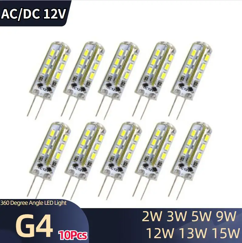 Светодиодная лампа G4 2 Вт 3 Вт 5 Вт 9 Вт 10 Вт 12 Вт 15 Вт AC/DC12V/AC220V 3014SMD, силиконовая лампа, теплый белый/белый l, угол 360 градусов, светодиодная лампа, ...
Светодиодная лампа G4 2 Вт 3 Вт 5 Вт 9 Вт 10 Вт 12 Вт 15 Вт AC/DC12V/AC220V 3014SMD, силиконовая лампа, теплый белый/белый l, угол 360 градусов, светодиодная лампа, ...