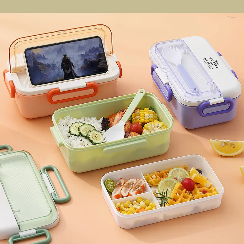 Microwave Lunch Box with Spoon Dinnerware Food Storage Container Children Kids School Office Portable Bento Box 2 Layer Grid
Microwave Lunch Box with Spoon Dinnerware Food Storage Container Children Kids School Office Portable Bento Box 2 Layer Grid