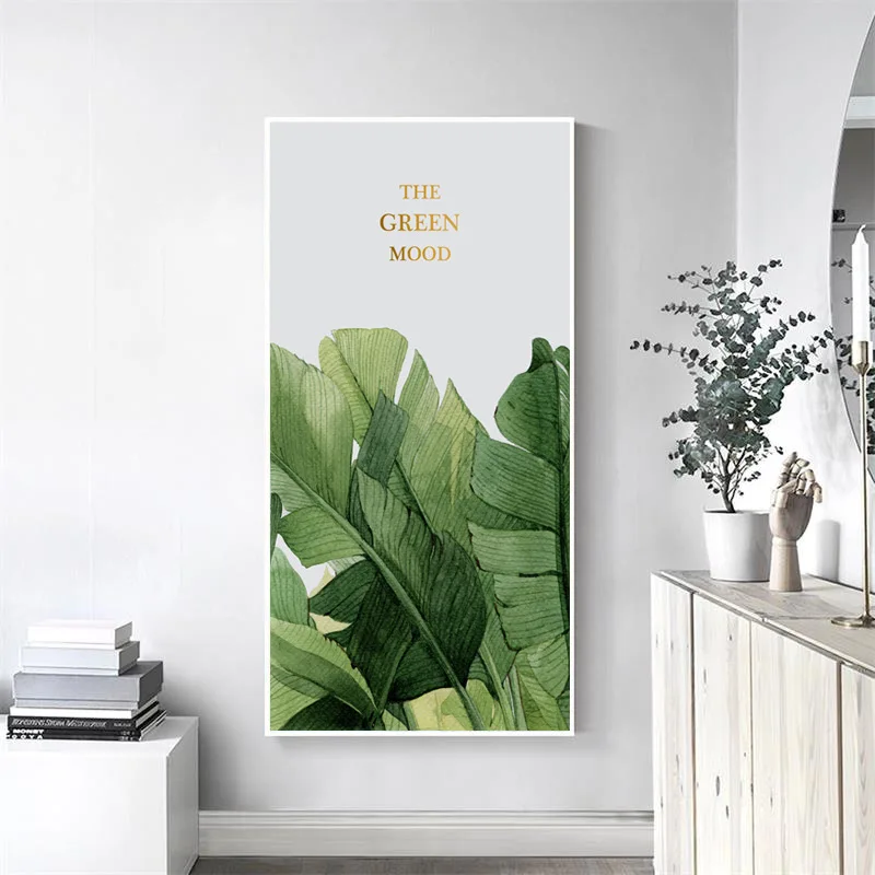 Home Decoration Hand-painted Plant Green Leaf Combination Living Room Painting Tropical Wall Art Poster Creative Nordic Style
Home Decoration Hand-painted Plant Green Leaf Combination Living Room Painting Tropical Wall Art Poster Creative Nordic Style