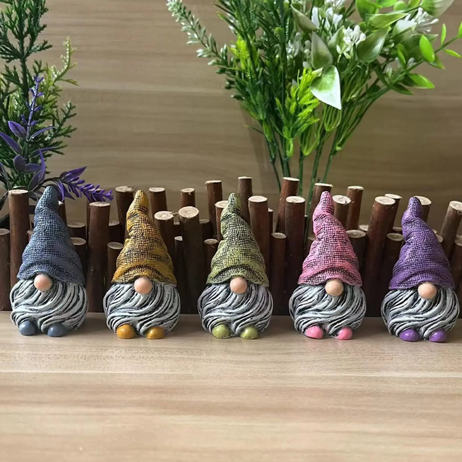5pcs Gnome Decorations-Fairy Outdoor-Garden Gnomes Decorations Mini Gnomes Garden Set-Dwarfs Statue for Fairy Garden-Flower
5pcs Gnome Decorations-Fairy Outdoor-Garden Gnomes Decorations Mini Gnomes Garden Set-Dwarfs Statue for Fairy Garden-Flower