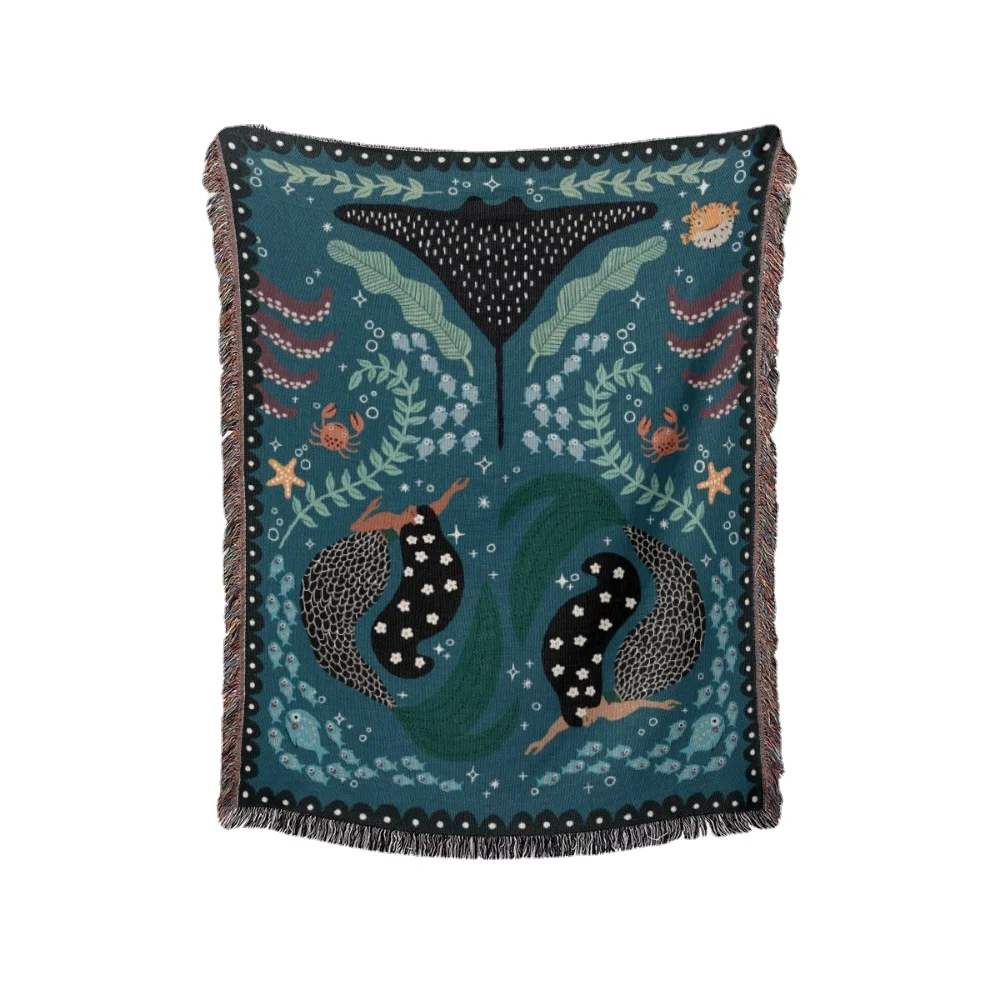 Mermaid Camping Blanket Ins Style Multifunctional Chenille Outdoor Picnic Blanket Sofa Cover Cover Blanket Bohemian Blanket
Mermaid Camping Blanket Ins Style Multifunctional Chenille Outdoor Picnic Blanket Sofa Cover Cover Blanket Bohemian Blanket