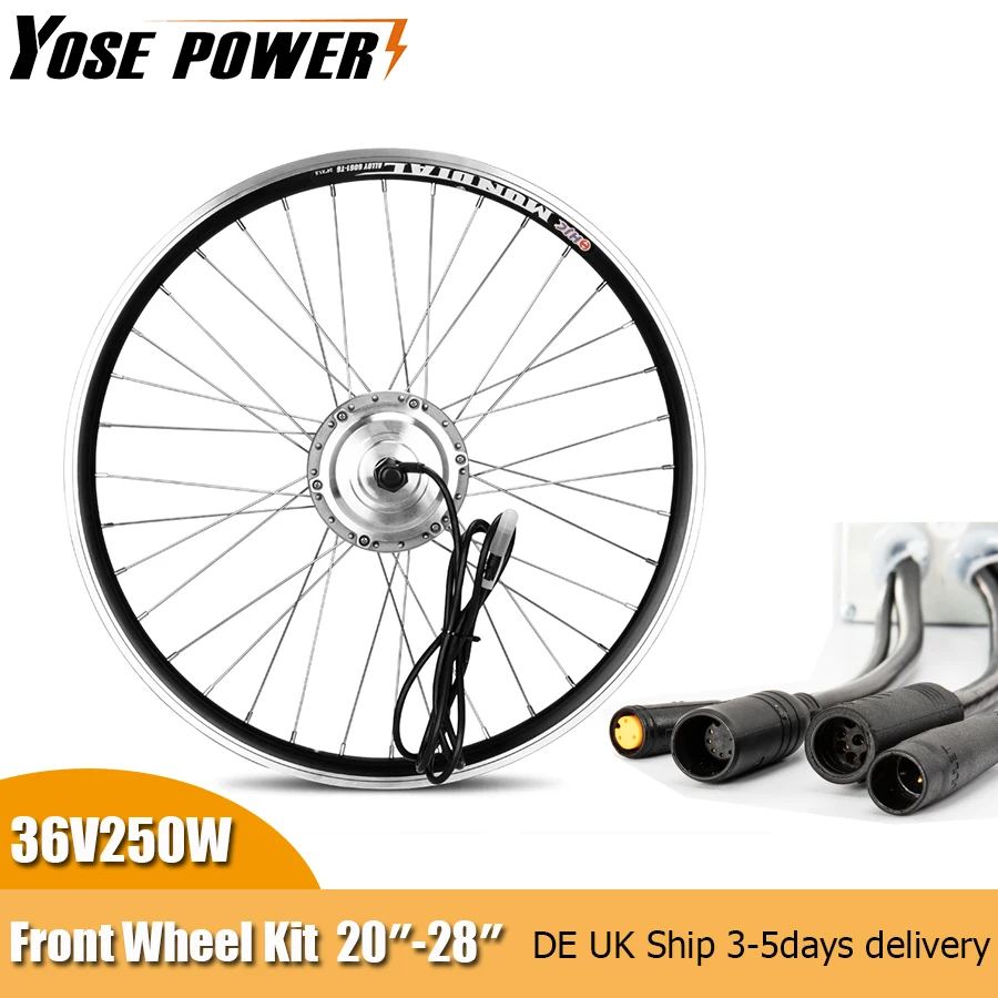 Electric Bicycle Front Brushless Motor Wheel 36V 250W 24inch Ebike Conversion Kit for Electric Bike with Front Light
Electric Bicycle Front Brushless Motor Wheel 36V 250W 24inch Ebike Conversion Kit for Electric Bike with Front Light