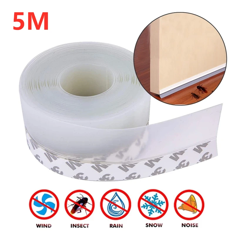 5M Door Sealing Strip Tape Door Windows Seal Strip Weather Strip Self Adhesive Silicone Draft Stopper Rubber seal strip dropship
5M Door Sealing Strip Tape Door Windows Seal Strip Weather Strip Self Adhesive Silicone Draft Stopper Rubber seal strip dropship