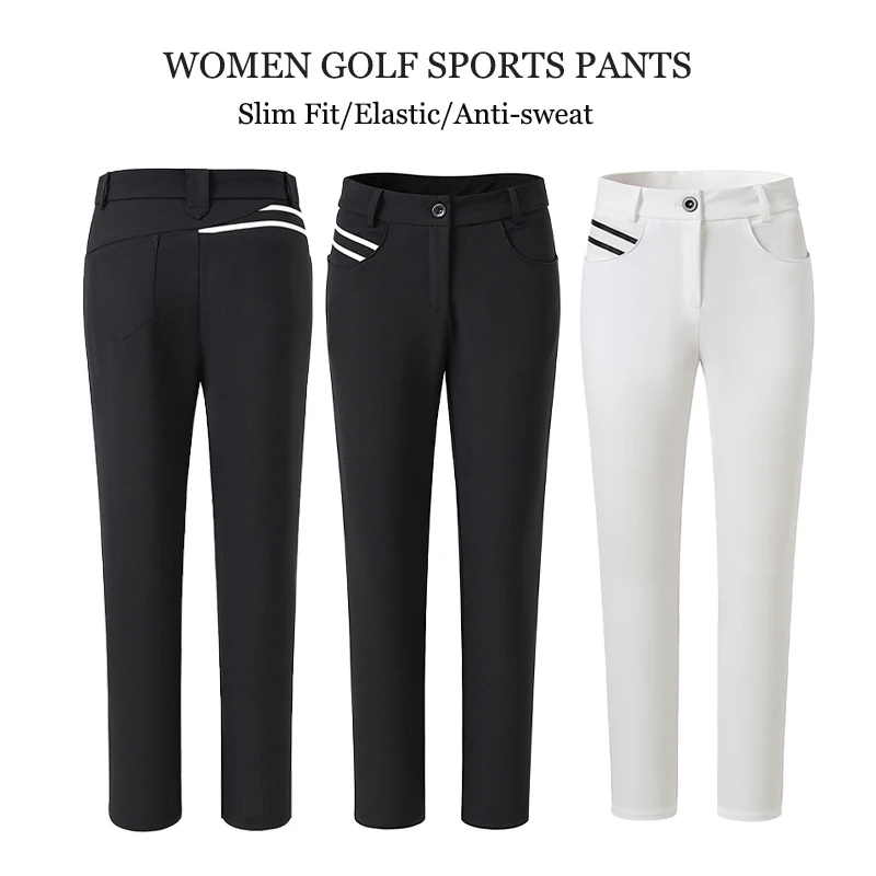 Women Sports Slim Golf Pants Anti-sweat Golf Trousers Female Striped Elastic Sweatpants Ladies Outdoor Casual Pencil Pants XS-XL
Women Sports Slim Golf Pants Anti-sweat Golf Trousers Female Striped Elastic Sweatpants Ladies Outdoor Casual Pencil Pants XS-XL