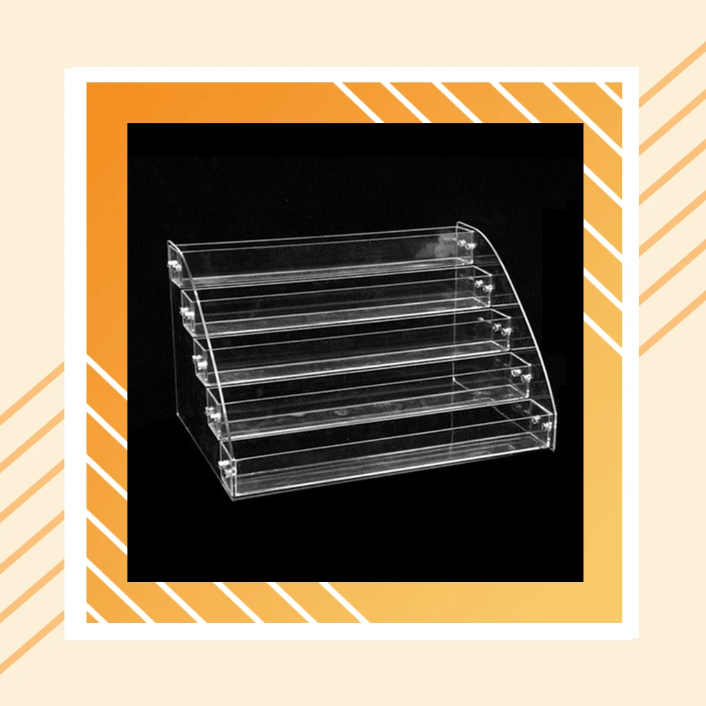 Display Stand Multi Layer Lightweight Plastic Smooth Storage Rack Trapezoid Sturdy Clear Makeup Box Nail Manicure 
Display Stand Multi Layer Lightweight Plastic Smooth Storage Rack Trapezoid Sturdy Clear Makeup Box Nail Manicure