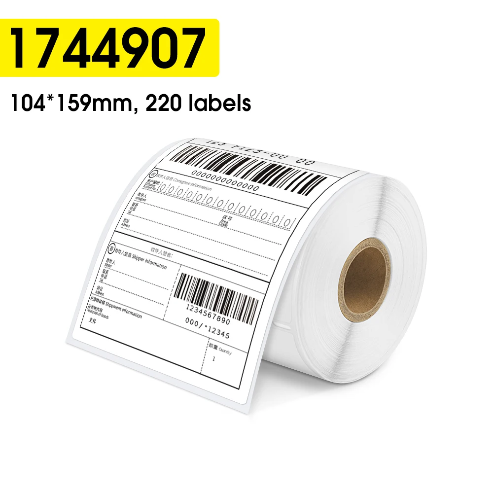 Shipping Address Label Roll Compatible Dymo LW 1744907 Label Paper for Dymo Label Printer Dymo Labelwriter 450 Labels LW500 400
Shipping Address Label Roll Compatible Dymo LW 1744907 Label Paper for Dymo Label Printer Dymo Labelwriter 450 Labels LW500 400