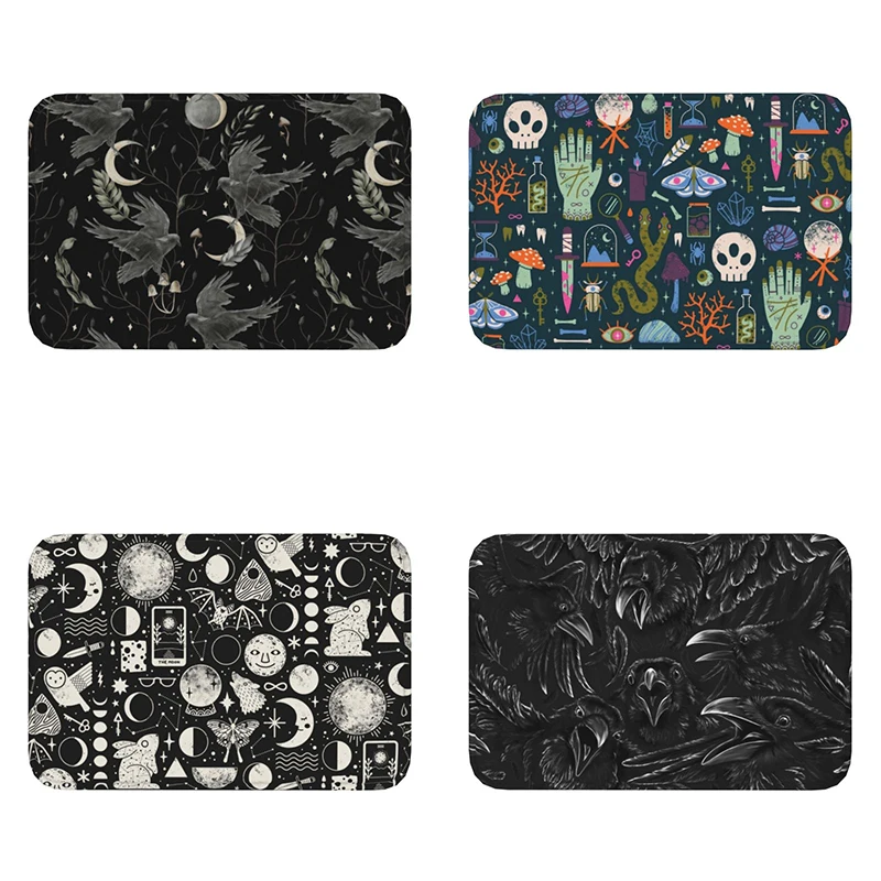 Crow Moon Door Mat Anti-Slip Kitchen Bathroom Mat Halloween Spooky Witch Garage Door Floor Entrance Rug
Crow Moon Door Mat Anti-Slip Kitchen Bathroom Mat Halloween Spooky Witch Garage Door Floor Entrance Rug
