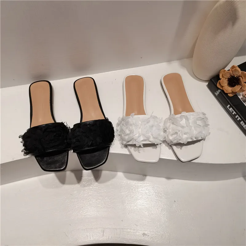 Open Toe Women Slippers 2022 Feather Design Shallow Flat Heeled 2022 New Arrivals Slip On Fashion Summer Outside Slides 35-39
Open Toe Women Slippers 2022 Feather Design Shallow Flat Heeled 2022 New Arrivals Slip On Fashion Summer Outside Slides 35-39