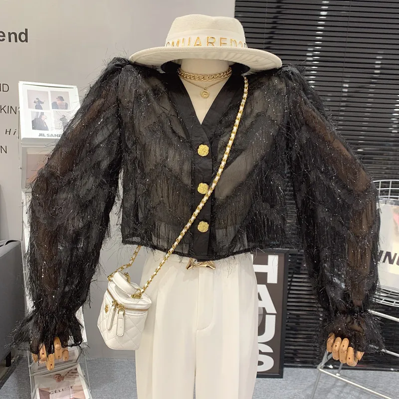 Новинка Женская одежда Весна 2023 винтажный облегающий Модный кардиган с V-образным вырезом рубашка универсальный короткий топ блузки
Новинка Женская одежда Весна 2023 винтажный облегающий Модный кардиган с V-образным вырезом рубашка универсальный короткий топ блузки