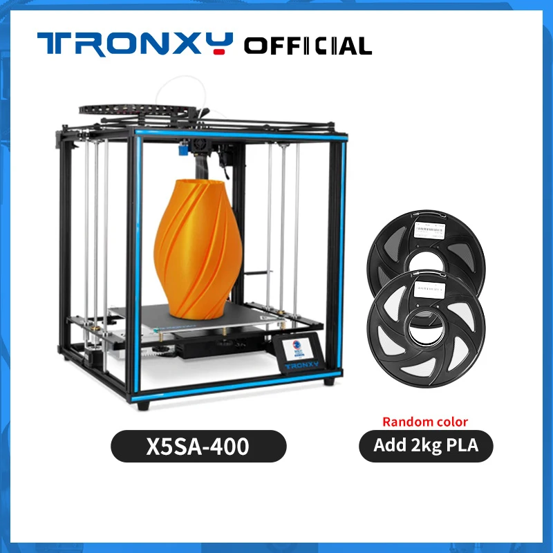 Tronxy X5SA-400 3D Printer Kit Touch Screen 24V Full Metal Frame High Precision DIY 3d Printer Machine impresora 3d 400*400MM
Tronxy X5SA-400 3D Printer Kit Touch Screen 24V Full Metal Frame High Precision DIY 3d Printer Machine impresora 3d 400*400MM
