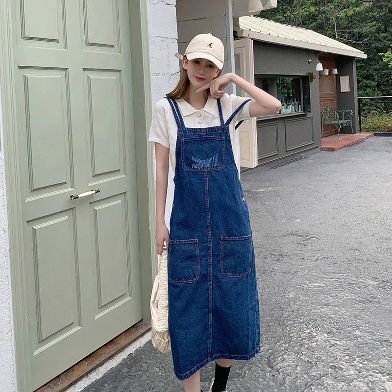 Spaghetti Strap Sleeveless Straps Pullover 2022 New Summer fashion Vintage Denim Dress Korean Pockers Denim Dress 1929i
Spaghetti Strap Sleeveless Straps Pullover 2022 New Summer fashion Vintage Denim Dress Korean Pockers Denim Dress 1929i