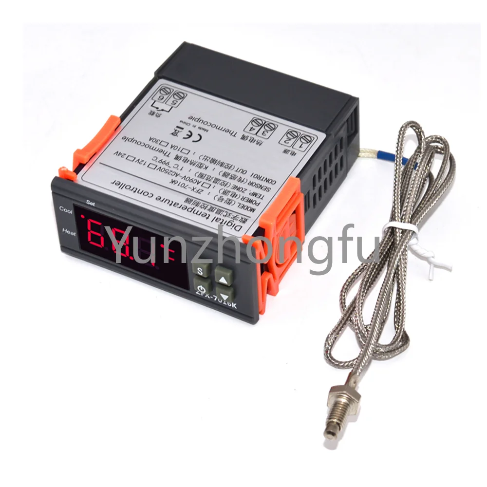 110v/220v Digital Temperature Controller Thermostat Regulator 999 degree With Sensor For Burner Oven Control Switch ZFX-7016K
110v/220v Digital Temperature Controller Thermostat Regulator 999 degree With Sensor For Burner Oven Control Switch ZFX-7016K