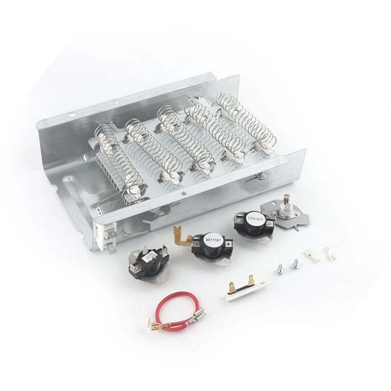 279838 Dryer Heating Elements 3977767 3392519 Dryer Heating Elements Kit 3977393 Thermal Fuse & 3387134 Dryer Thermostat
279838 Dryer Heating Elements 3977767 3392519 Dryer Heating Elements Kit 3977393 Thermal Fuse & 3387134 Dryer Thermostat