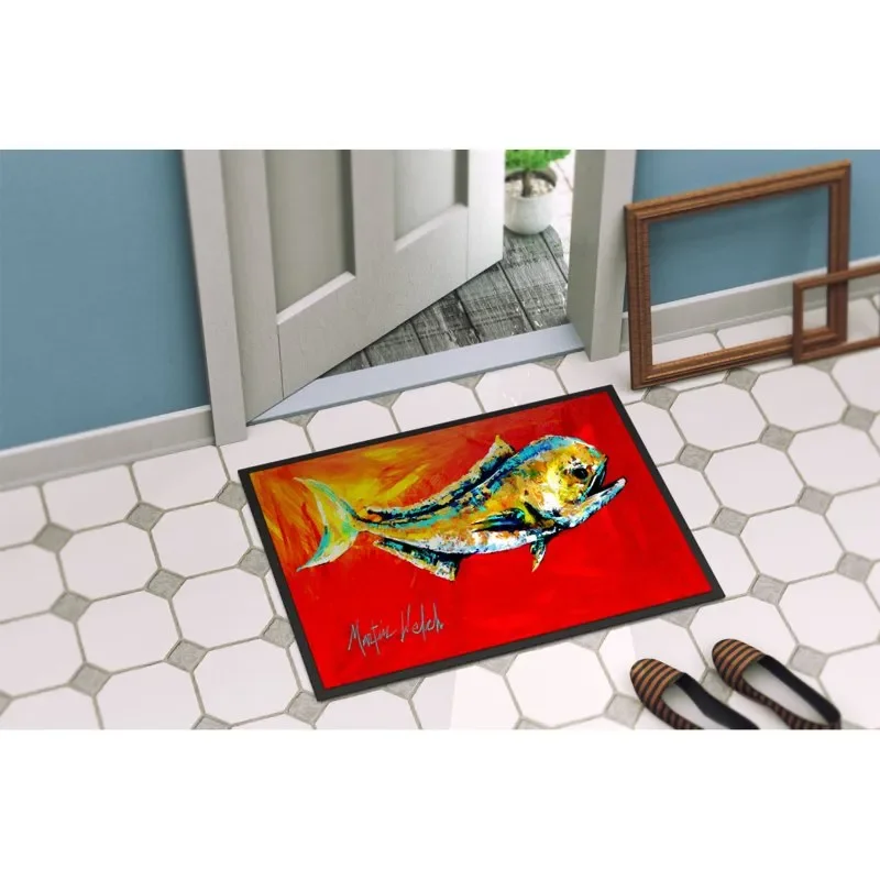 Non-Slip, Thin Entryway Rug Fashionable Danny Dolphin Fish Welcome Door Mat, 18H X 27W, Non-Slip Indoor/Outdoor Thin Rug, Entran
Non-Slip, Thin Entryway Rug Fashionable Danny Dolphin Fish Welcome Door Mat, 18H X 27W, Non-Slip Indoor/Outdoor Thin Rug, Entran