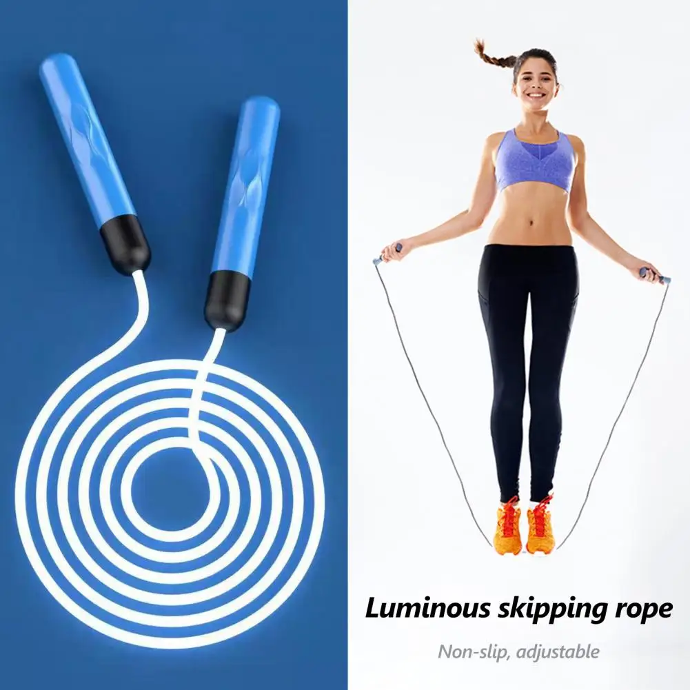 Glowing Jump Rope Lightweight LED Jump Rope Comfortable Grip Sports Fitness Light Up Jump Rope with LED Lamp Weight Loss
Glowing Jump Rope Lightweight LED Jump Rope Comfortable Grip Sports Fitness Light Up Jump Rope with LED Lamp Weight Loss