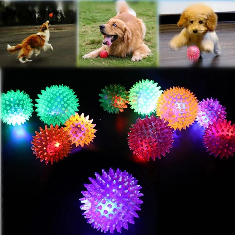 Dog Squeaky Toys Ball Colorful Luminous Elastic Balls Puppy Rubber Chew Toys Fun Interactive Pet Throwing Training Accessories
Dog Squeaky Toys Ball Colorful Luminous Elastic Balls Puppy Rubber Chew Toys Fun Interactive Pet Throwing Training Accessories