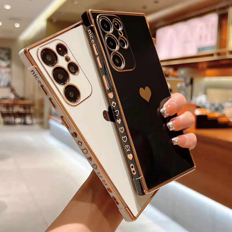 Love Heart Plating Frame Phone Case For Samsung Galaxy S22 S21 Ultra Plus S20 FE A53 A52 A13 A12 A52S A33 A23 Shockproof Cover
Love Heart Plating Frame Phone Case For Samsung Galaxy S22 S21 Ultra Plus S20 FE A53 A52 A13 A12 A52S A33 A23 Shockproof Cover