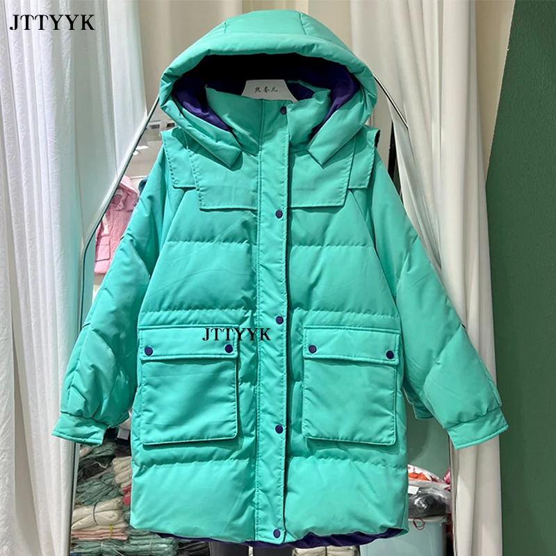 2022 Women New 90% White Duck Down Jacket Winter Coat Oversized Chic Fashion Loose Mid-length Women's Hooded Parka Warm Overcoat
2022 Women New 90% White Duck Down Jacket Winter Coat Oversized Chic Fashion Loose Mid-length Women's Hooded Parka Warm Overcoat