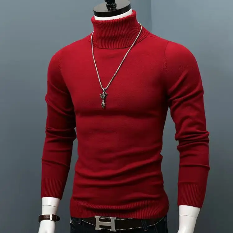 2022 Korean Slim Solid Color Turtleneck Sweater Mens Winter Long Sleeve Warm Knit Sweater Classic Solid Casual Bottoming Shirt
2022 Korean Slim Solid Color Turtleneck Sweater Mens Winter Long Sleeve Warm Knit Sweater Classic Solid Casual Bottoming Shirt