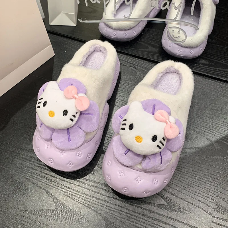 Sanrio Kawaii Anime Hellokitty Wool Slippers Pachocco Autumn and Winter New Home Plus Velvet Warm Non-Slip Waterproof Slippers
Sanrio Kawaii Anime Hellokitty Wool Slippers Pachocco Autumn and Winter New Home Plus Velvet Warm Non-Slip Waterproof Slippers