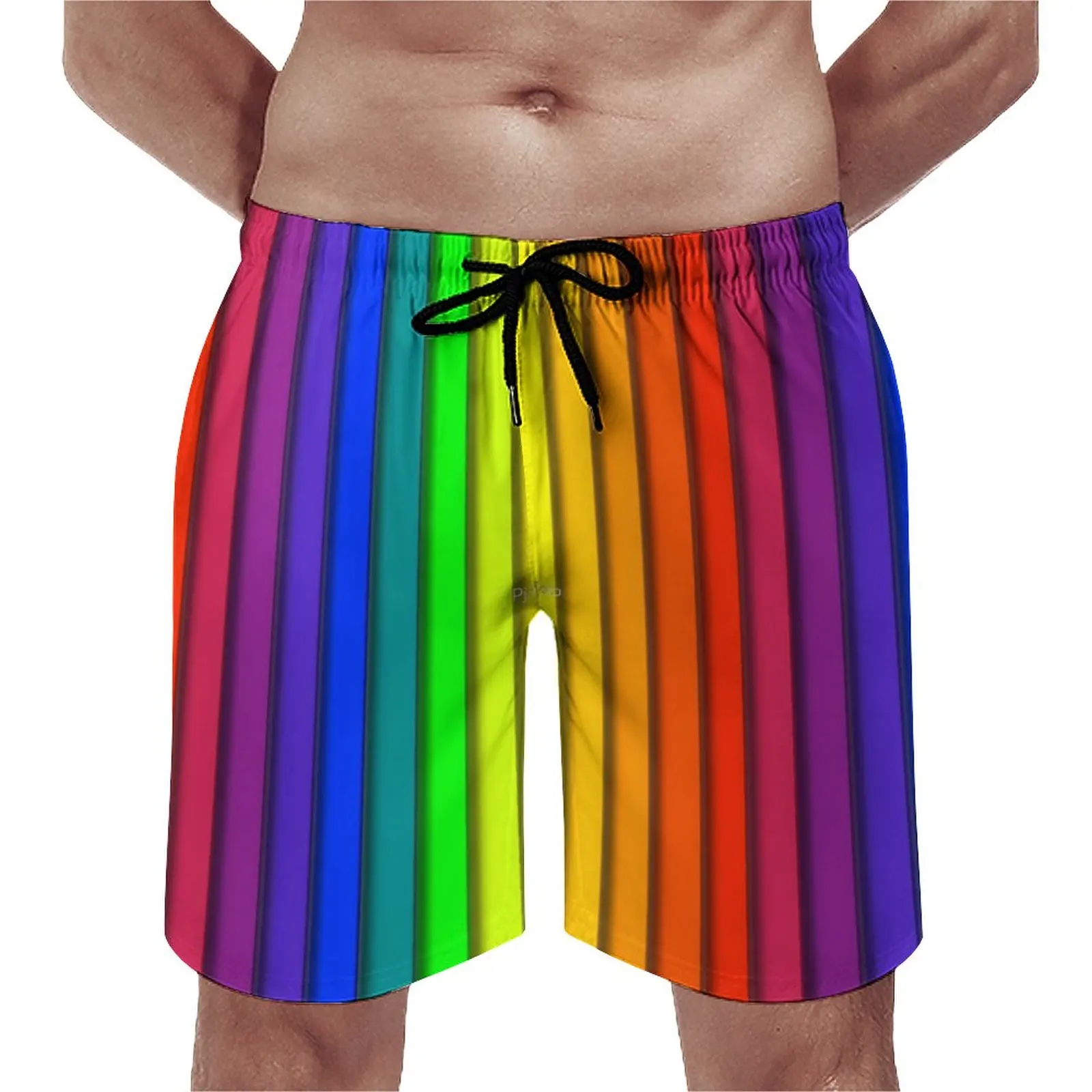 Летние пляжные шорты в радужную полоску, спортивная одежда, пляжные шорты с вертикальными полосками и принтом, забавные быстросохнущие плавки
Летние пляжные шорты в радужную полоску, спортивная одежда, пляжные шорты с вертикальными полосками и принтом, забавные быстросохнущие плавки
