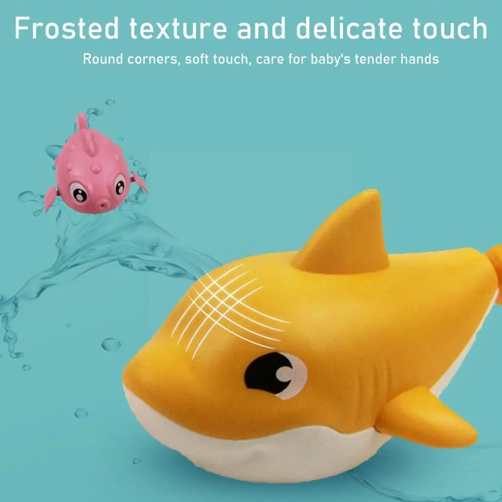 Baby Bathing Toy Bathroom Swimming Cartoon Clockwork Device Fish Water Wind Puffer Playing Shark Up Toys Rotating Bear Bath L9r8
Baby Bathing Toy Bathroom Swimming Cartoon Clockwork Device Fish Water Wind Puffer Playing Shark Up Toys Rotating Bear Bath L9r8