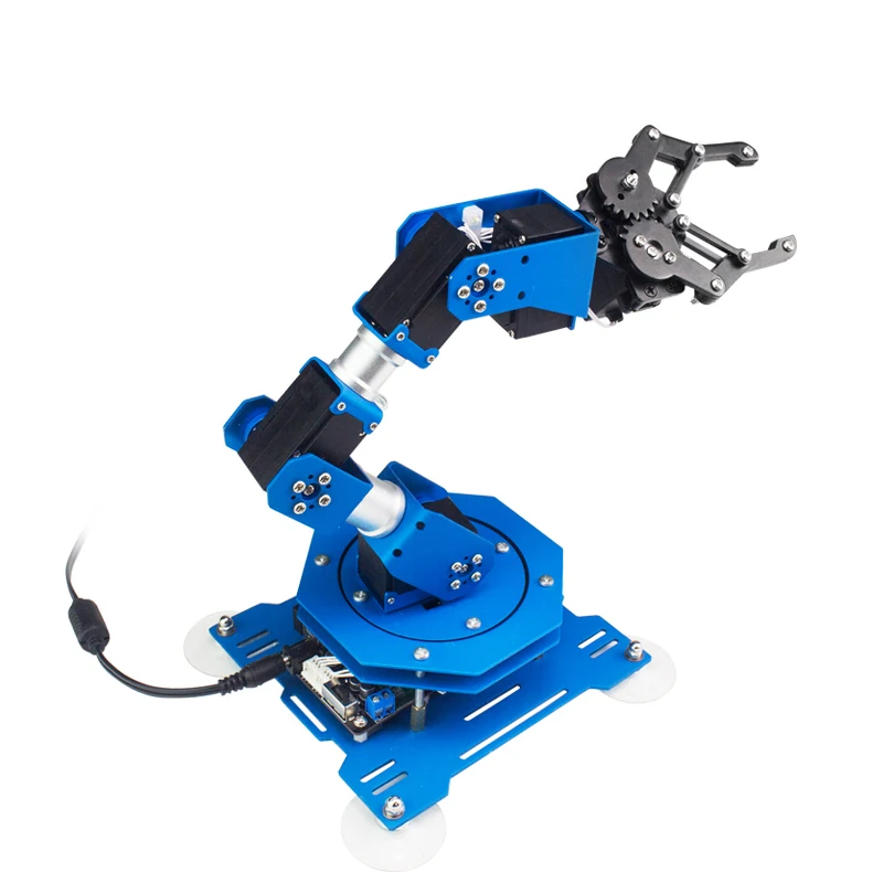 6DOF Robot Arm 6-Axis Aluminum Robotic Arm with Servos Ready to Use Finished Standard Version
6DOF Robot Arm 6-Axis Aluminum Robotic Arm with Servos Ready to Use Finished Standard Version