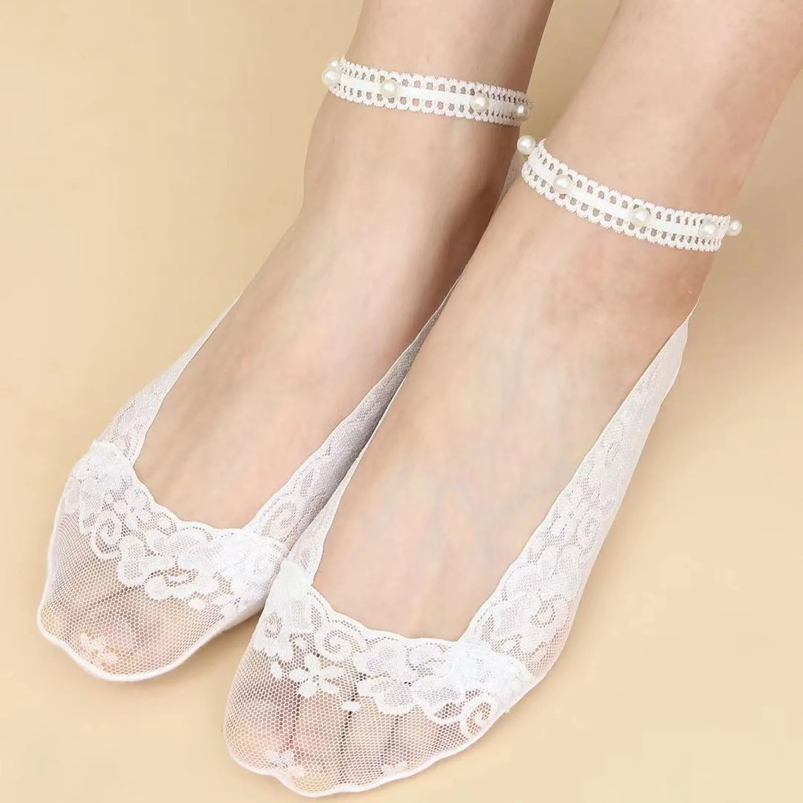 1 Pairs Women's Pearl Lace Low Socks Breathable Invisible Socks Ballerina Socks Non Slip Socks Transparent Low Socks
1 Pairs Women's Pearl Lace Low Socks Breathable Invisible Socks Ballerina Socks Non Slip Socks Transparent Low Socks