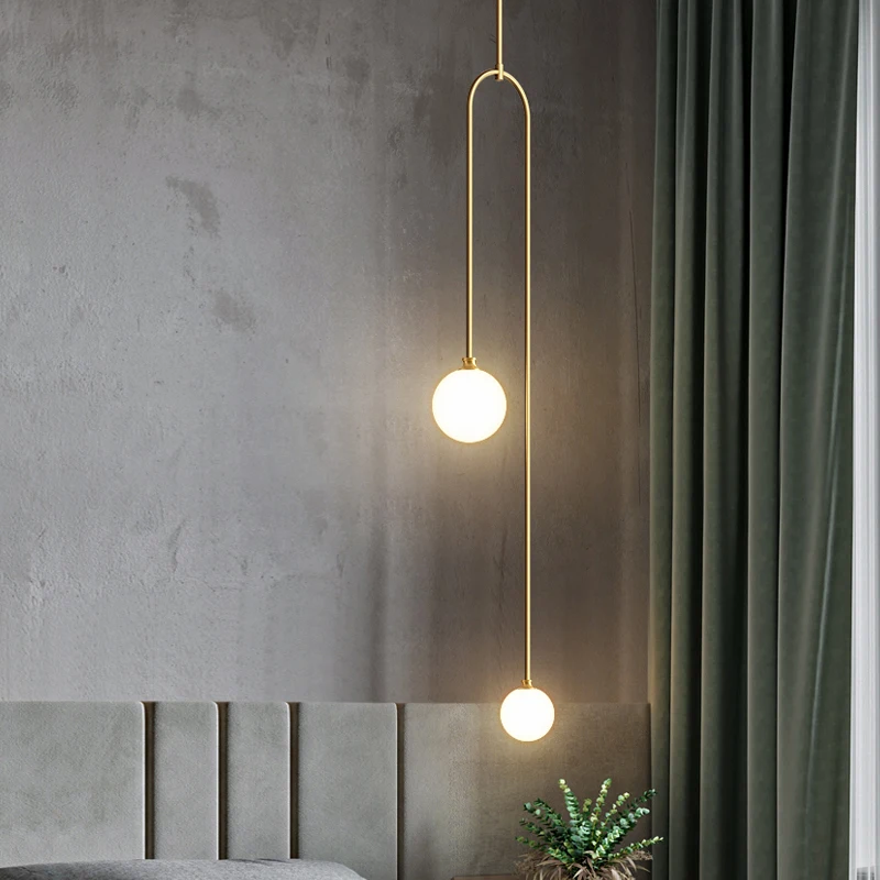 Nordic bedside chandelier modern simplicityminimalism creativitylight luxury lamps glass ball chandelier bedroom all copper
Nordic bedside chandelier modern simplicityminimalism creativitylight luxury lamps glass ball chandelier bedroom all copper