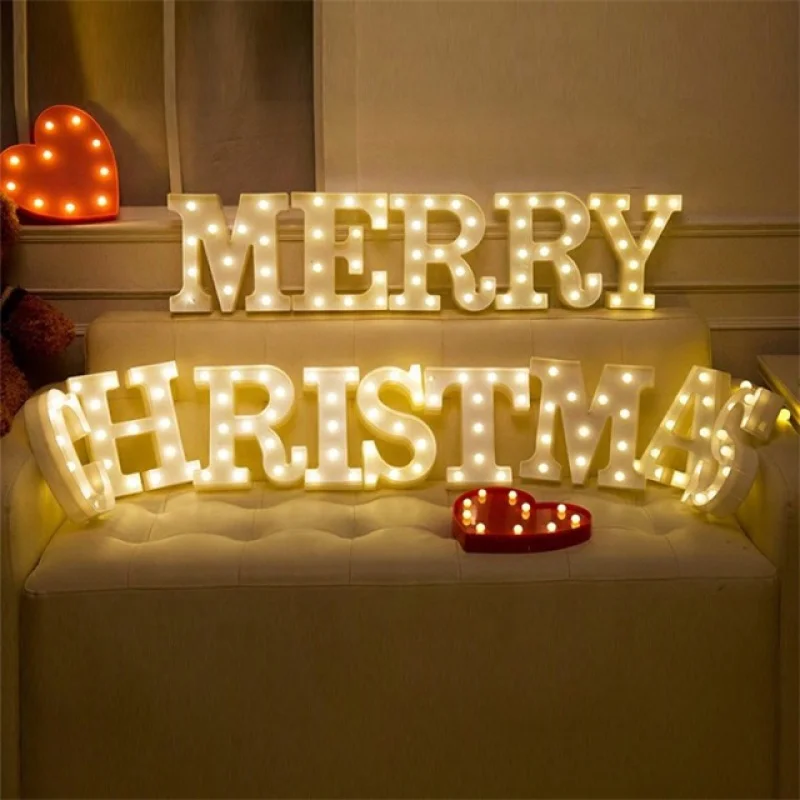 

Factory Price Illuminated Wedding Birthday Party Battery Powered Christmas Signage Light Up Channel Led Letters Alphabet Sign
