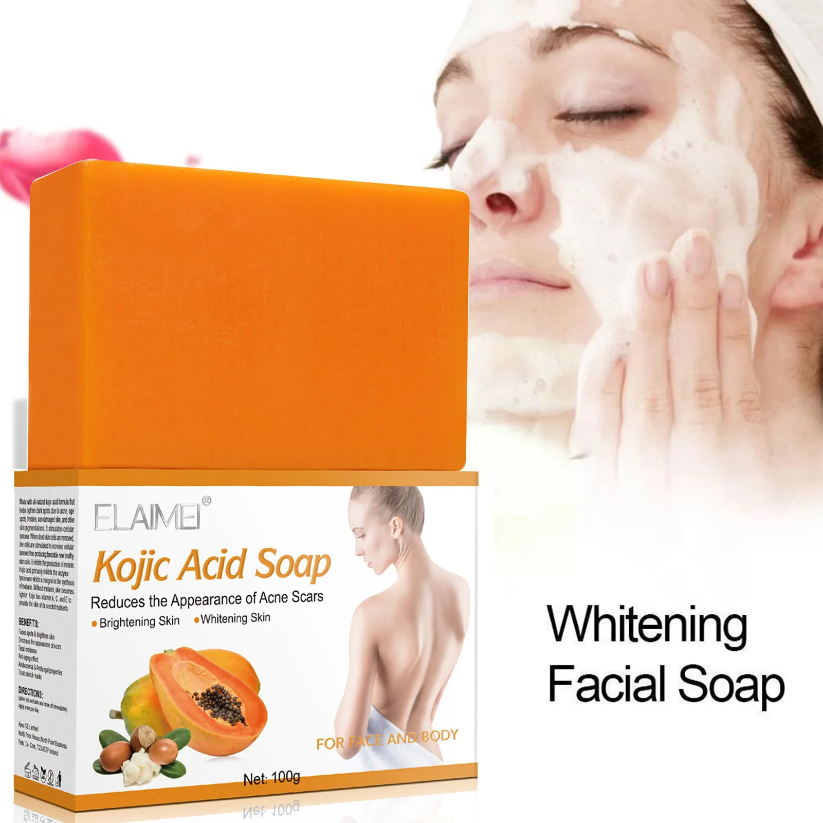 Kojic Acid Whitening Soap Turmeric Soap For Face And Body Acne Dark Spot Remover Natural Herbal Lightening Glow Scar Remover
Kojic Acid Whitening Soap Turmeric Soap For Face And Body Acne Dark Spot Remover Natural Herbal Lightening Glow Scar Remover