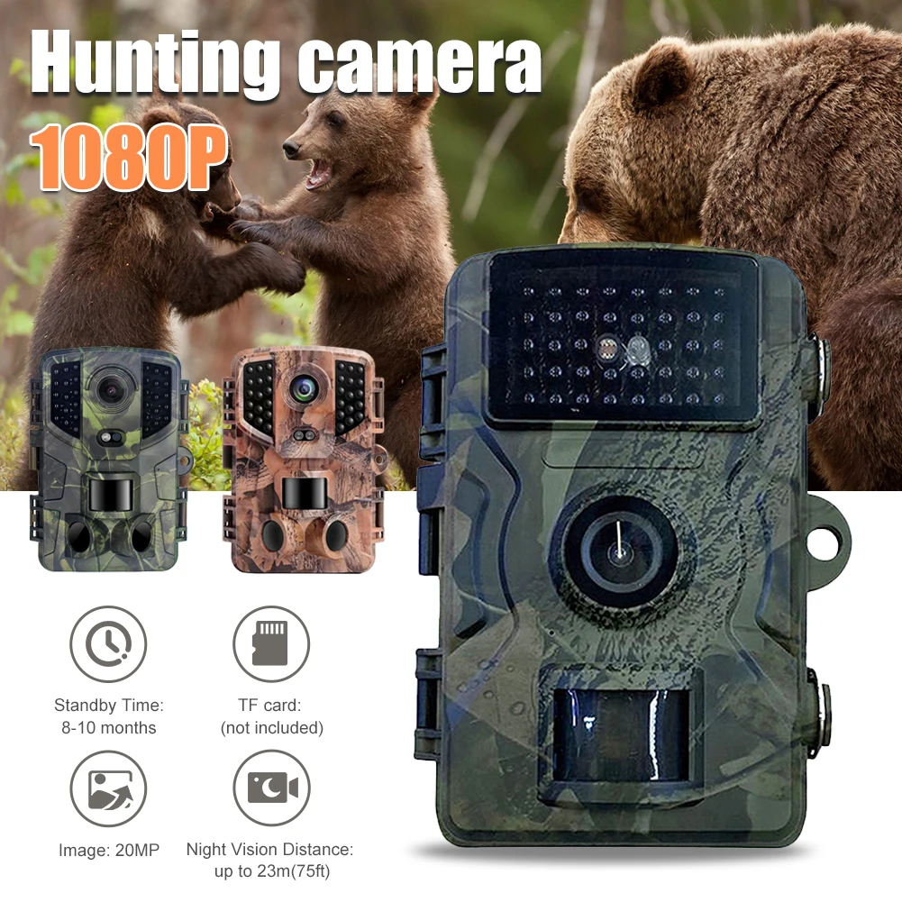 Outdoor 20MP 1080P Hunting Trail Camera Waterproof Infrared Night Vision Motion Activated Camera Wildlife Hunting Monitoring
Outdoor 20MP 1080P Hunting Trail Camera Waterproof Infrared Night Vision Motion Activated Camera Wildlife Hunting Monitoring