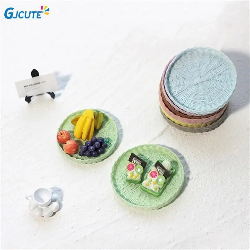 Miniature Round Tray Weaving plaque Dollhouse Miniature Plate Simulation Tray For Dollhouse Decor Mini Dessert Fruit Bread Tray
Miniature Round Tray Weaving plaque Dollhouse Miniature Plate Simulation Tray For Dollhouse Decor Mini Dessert Fruit Bread Tray