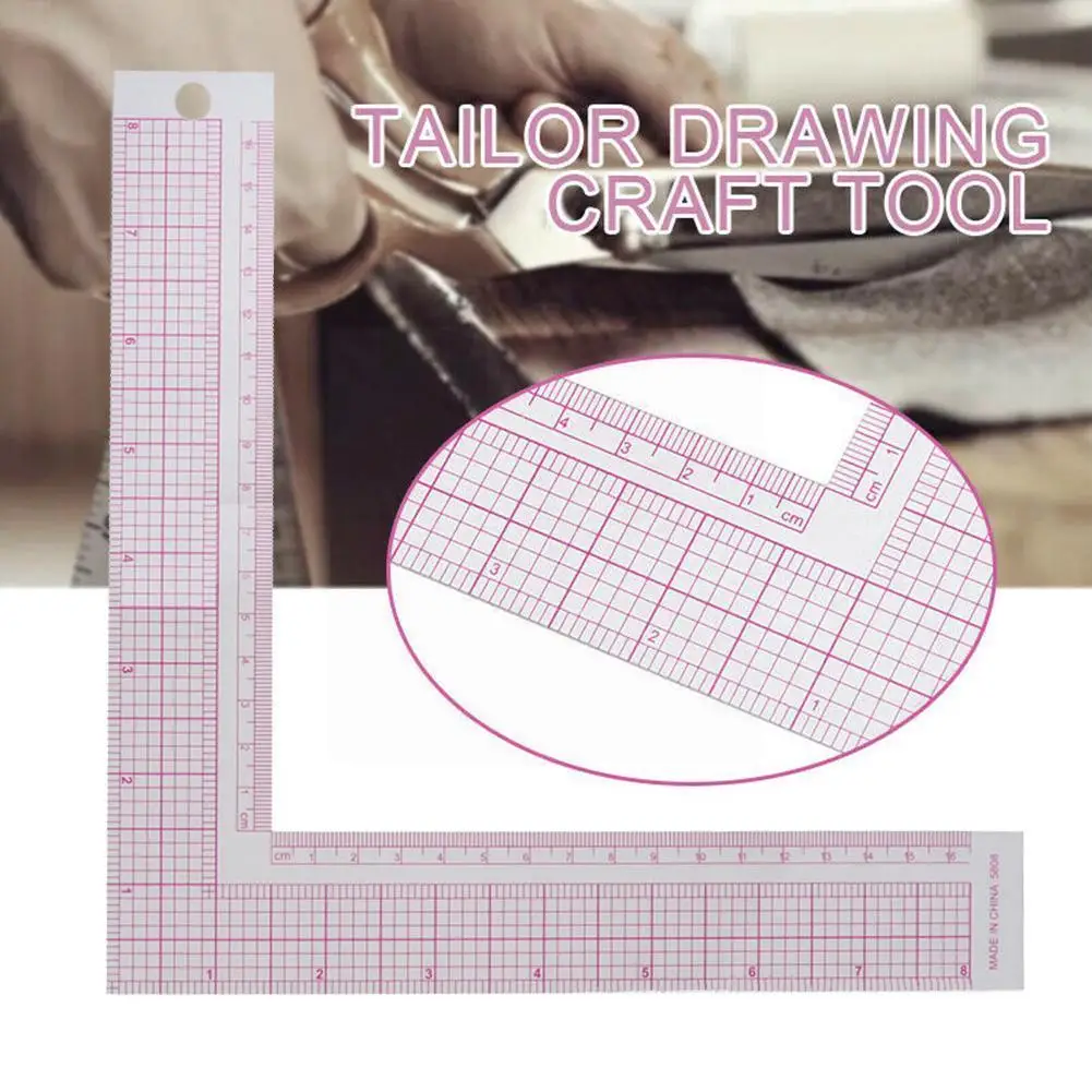 1pc Plastic L-square Shape Ruler French Curve Sewing Ruler Craft Professional Tools Tailor Measure Diy Sewing Craft Newest F3h6
1pc Plastic L-square Shape Ruler French Curve Sewing Ruler Craft Professional Tools Tailor Measure Diy Sewing Craft Newest F3h6