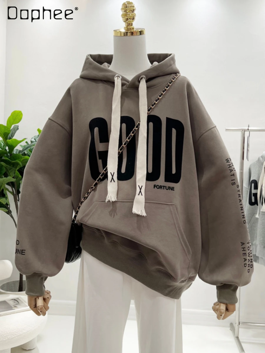2022 Autumn New Women Clothing Letter Large Pocket Trendy Cool Loose Sweatshirts Fashionable All-Matching Female Black Hoodies
2022 Autumn New Women Clothing Letter Large Pocket Trendy Cool Loose Sweatshirts Fashionable All-Matching Female Black Hoodies