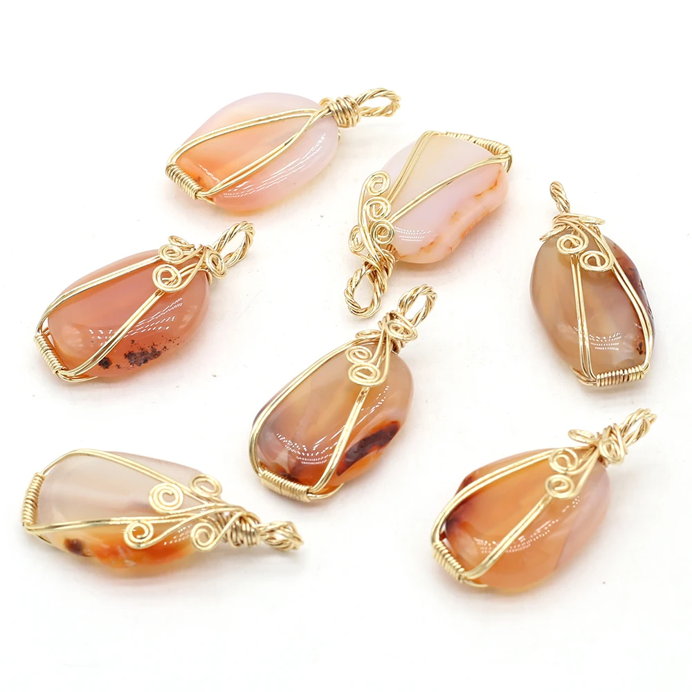 Natural Stone Pendant Charms Winding Natural Red Agates Pendant Irregural Shape for Making Jewerly Necklace Accessories 17x40mm
Natural Stone Pendant Charms Winding Natural Red Agates Pendant Irregural Shape for Making Jewerly Necklace Accessories 17x40mm