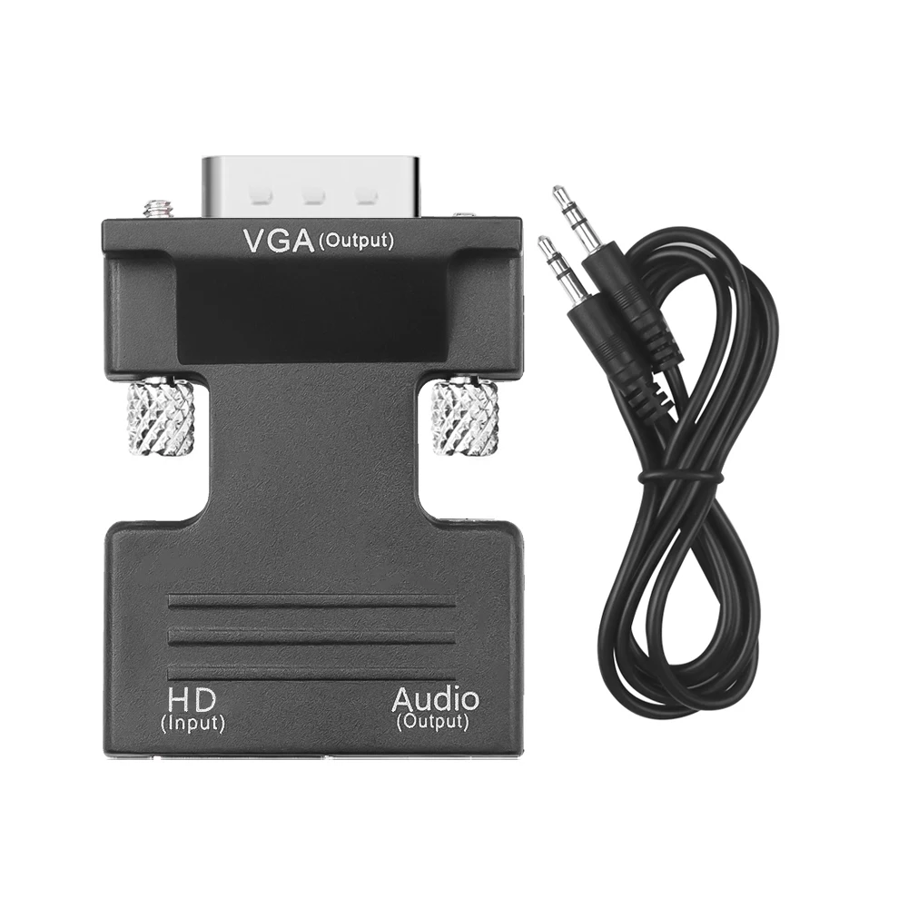 Переходник HDMI (гнездо)/VGA (штекер) с аудиоадаптером, поддержка 1080P, Аудиокабели L3FE
Переходник HDMI (гнездо)/VGA (штекер) с аудиоадаптером, поддержка 1080P, Аудиокабели L3FE