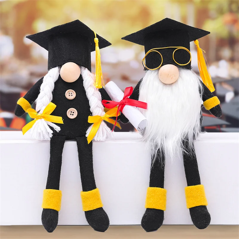 

Graduation Midget With Glasses Doctor Hat Doll Party Decoration Rudolph Home Decor Festival Table Event Festive Supplies Garden