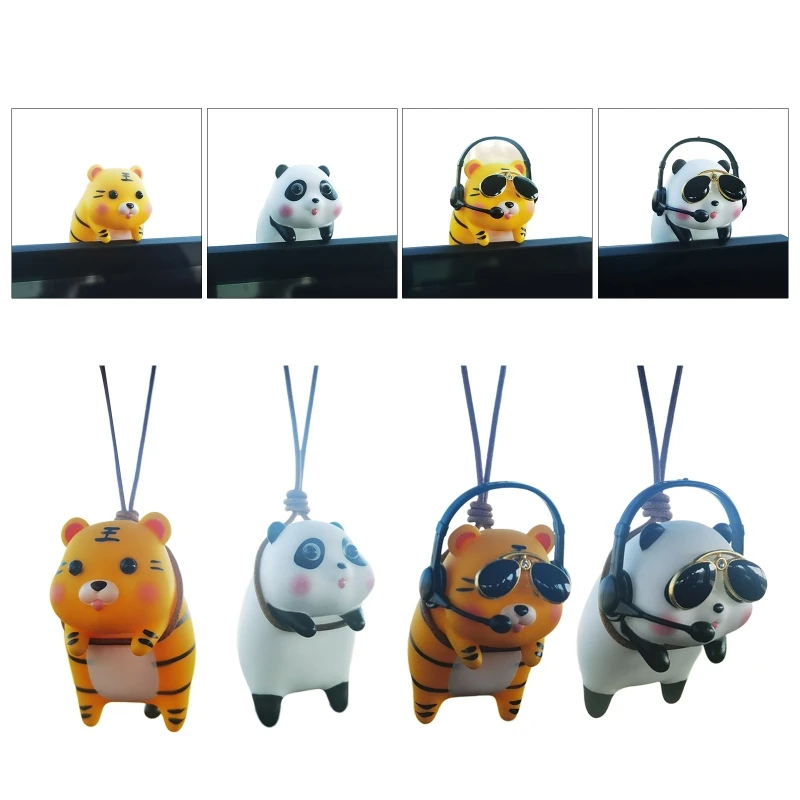 124B Cute Swing Panda Tiger Decoration Auto Pendant Rear View Mirror Hanging Pendant
124B Cute Swing Panda Tiger Decoration Auto Pendant Rear View Mirror Hanging Pendant