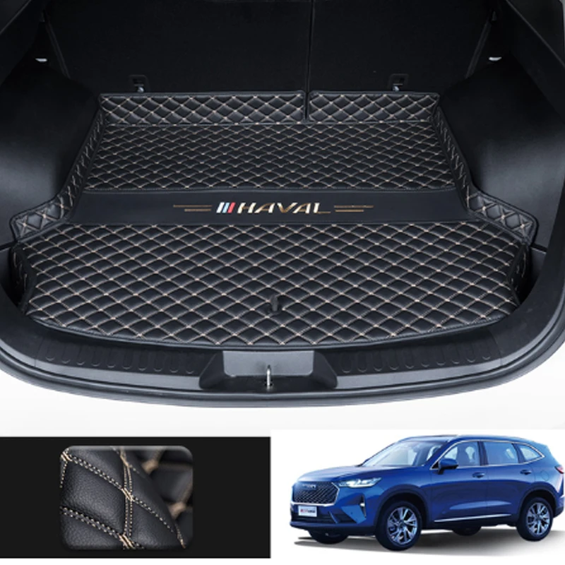 Кожаные прочные коврики для багажника Haval H6 2021, коврики для багажника, аксессуары для украшения заднего интерьера, полные чехлы 
Кожаные прочные коврики для багажника Haval H6 2021, коврики для багажника, аксессуары для украшения заднего интерьера, полные чехлы