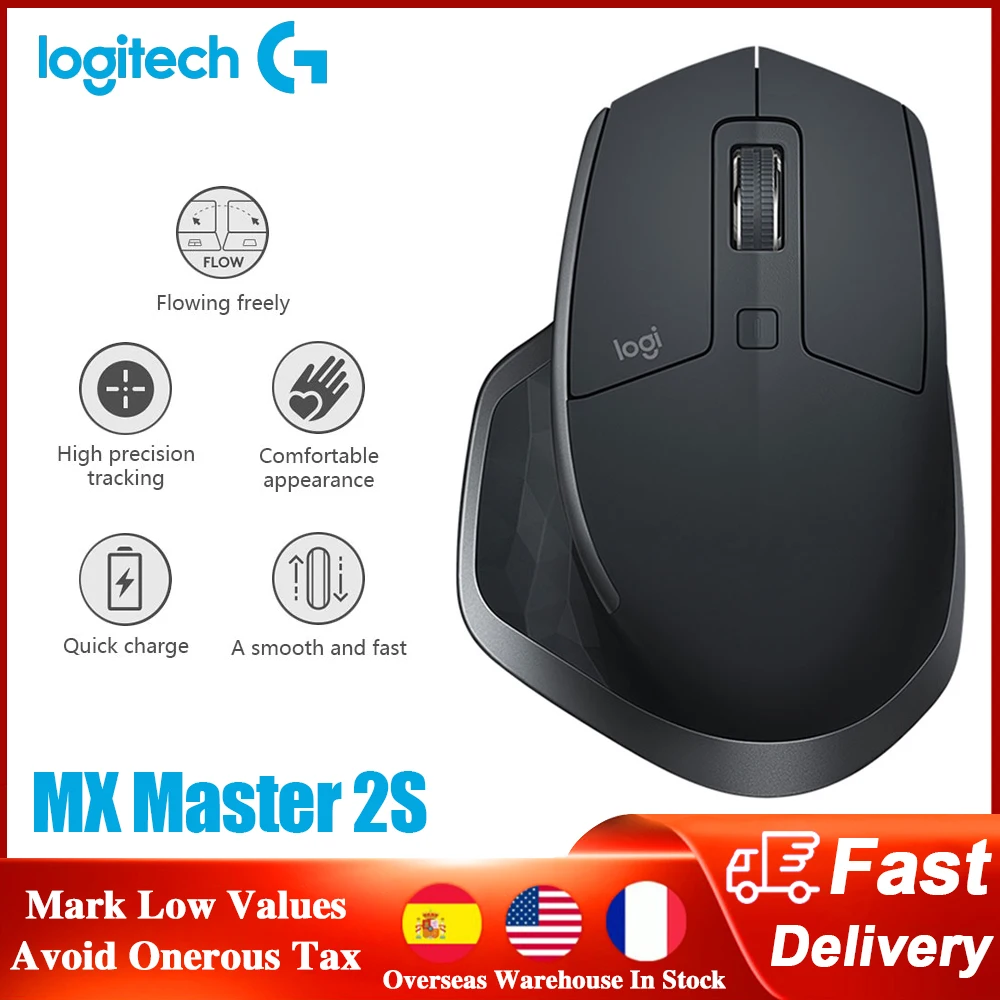 Logitech MX Master 2S Wireless Mouse with 2.4G Receiver 4000DPI Silent Slim Bluetooth-Compatible Mice for Computer Laptop Mouse
Logitech MX Master 2S Wireless Mouse with 2.4G Receiver 4000DPI Silent Slim Bluetooth-Compatible Mice for Computer Laptop Mouse