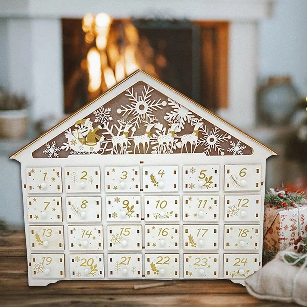 Christmas Advent Calendar Creative Odorless Clear Print LED Christmas Wooden Countdown Calendars for Home
Christmas Advent Calendar Creative Odorless Clear Print LED Christmas Wooden Countdown Calendars for Home