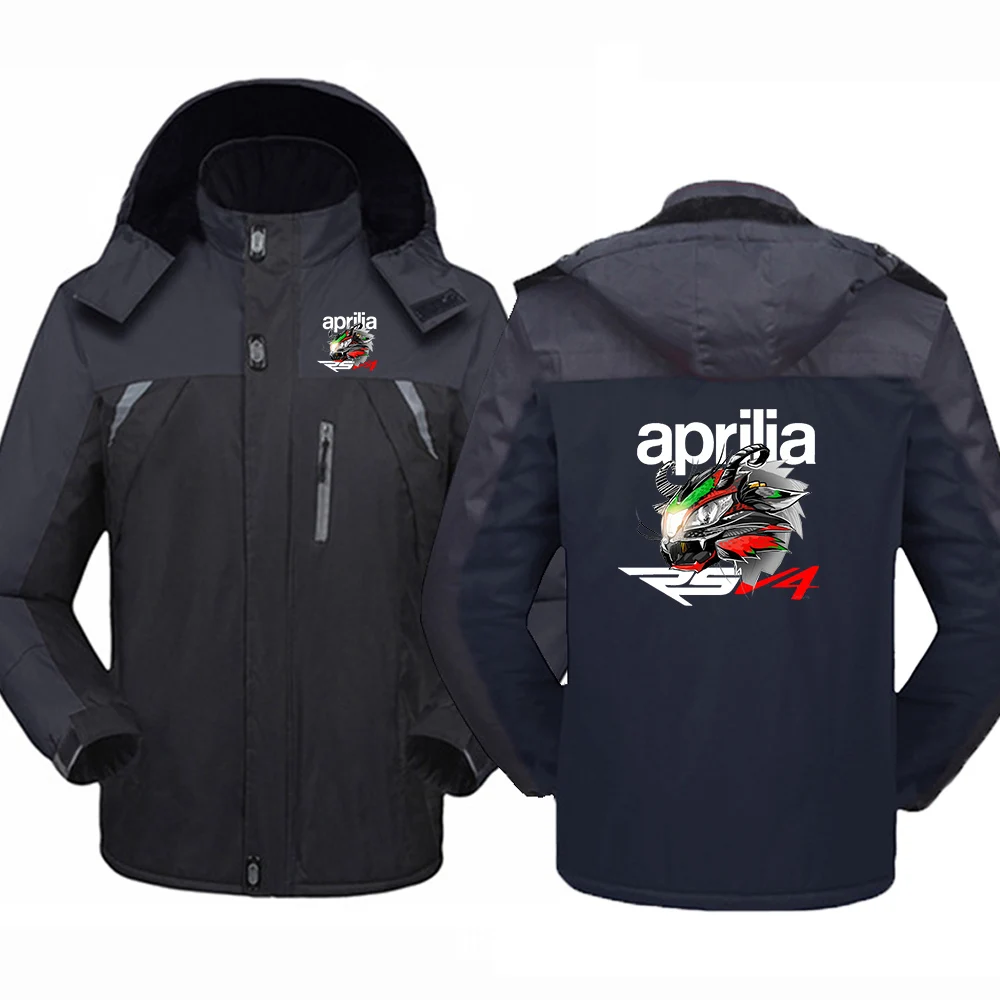 

Respect For aprilia Racing RSV4 2023 Winter Men's New Printing Windproof Waterproof Thicken Windbreaker Outdoor movement Clothes