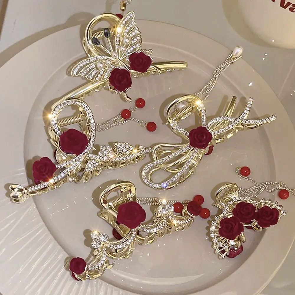 Holder Korean Style Hairgrip Party Headdress Butterfly Women Hair Clips Crystal Shark Clips Rose Flower Hair Claws
Holder Korean Style Hairgrip Party Headdress Butterfly Women Hair Clips Crystal Shark Clips Rose Flower Hair Claws