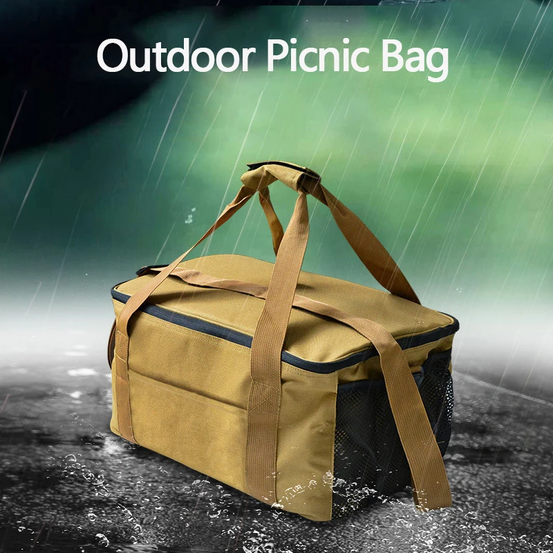 Outdoor Camping Meal Bag Picnic Large Storage Basket Gas Tank Bag Picnic Cookware Utensils Tool Kit Organizer 
Outdoor Camping Meal Bag Picnic Large Storage Basket Gas Tank Bag Picnic Cookware Utensils Tool Kit Organizer