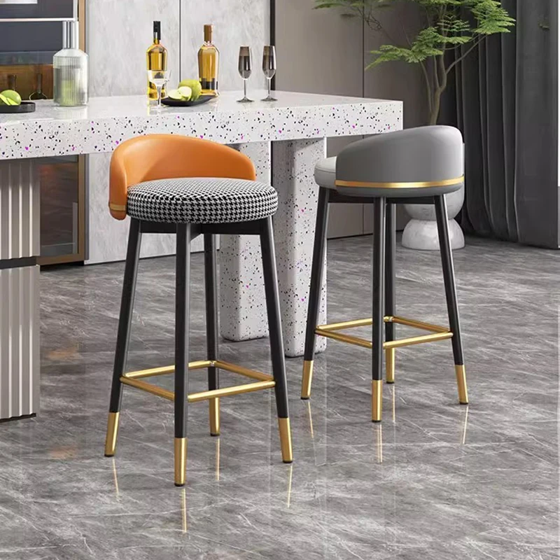 Round Gray Bar Chair Metal Lounge Leather Waterproof Bar Stool Barstool Office Sgabello Cucina Alto Modern Minimalist Furniture
Round Gray Bar Chair Metal Lounge Leather Waterproof Bar Stool Barstool Office Sgabello Cucina Alto Modern Minimalist Furniture